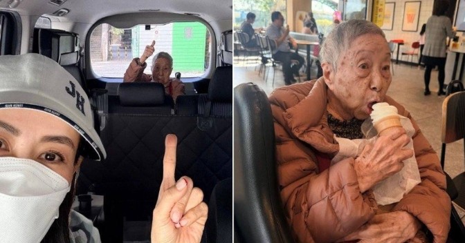 Nữ diễn viên vào viện dưỡng lão, đón người giúp việc 102 tuổi về ăn Tết gây xúc động