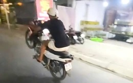 Chạy xe máy bốc đầu rồi nhờ bạn quay clip đăng mạng, thanh niên 18 tuổi bị tịch thu xe