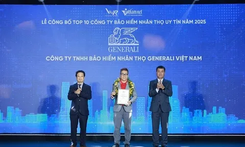 Generali Việt Nam lọt Top 10 Công ty Bảo hiểm uy tín năm 2025