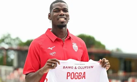 Trở lại sau cấm thi đấu, Pogba vẫn chưa thể ra sân cùng Monaco