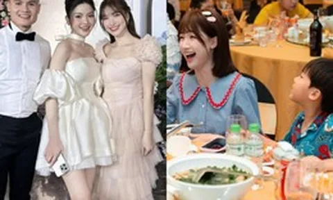 Hòa Minzy có mối quan hệ thế nào mà dẫn bé Bo đi sinh nhật con trai Quang Hải, đám cưới thì quậy tưng bừng?