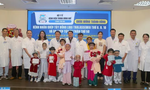 Bệnh viện Trung ương Huế: Thêm 4 bệnh nhi xuất viện nhờ kỹ thuật ghép tủy