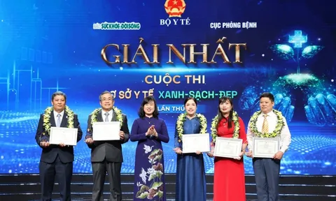 Lần đầu tiên trao giải cuộc thi 'Cơ sở y tế xanh – sạch – đẹp' trên cả nước